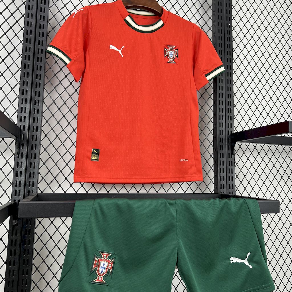 Kids Seleção de Portugal 25/26 Home - vista trasera