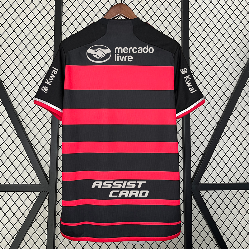 Camiseta 24∕25 Flamengo home+All sponsors - vista frontal
