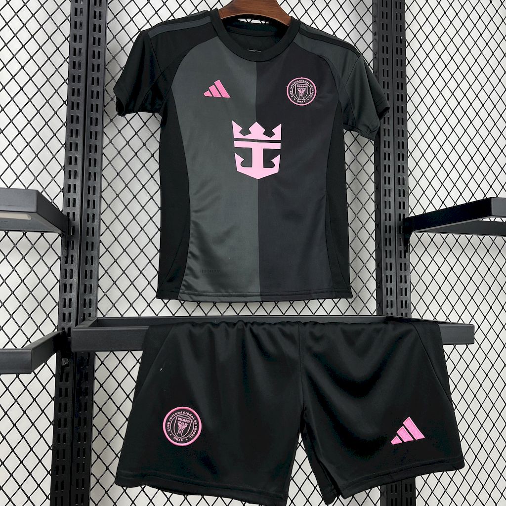 Kids Inter Miami 25/26 Away - detalle de la manga