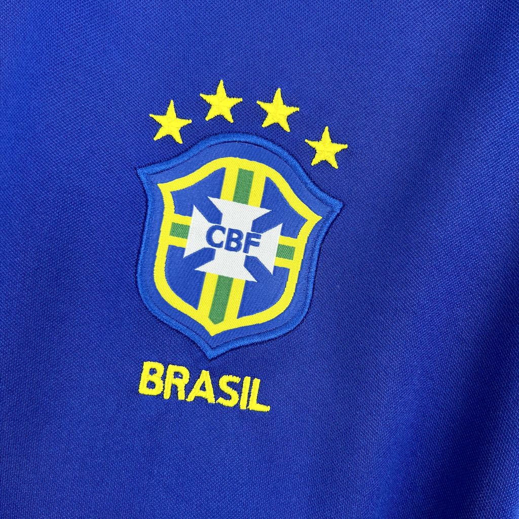 Camiseta Seleção Brasileira 1998 Away - detalle del cuello