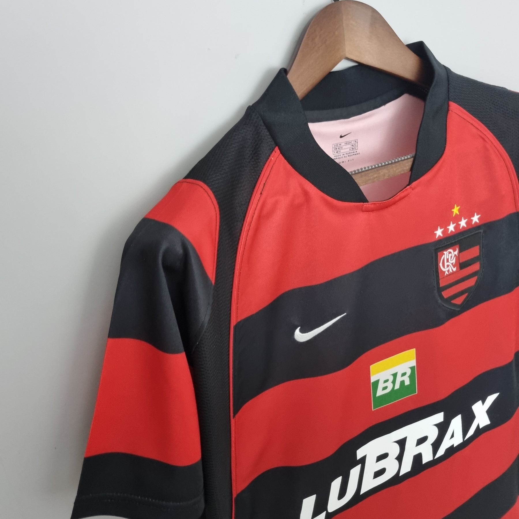 Camiseta Retro Flamengo 03/04 Home - detalle del cuello