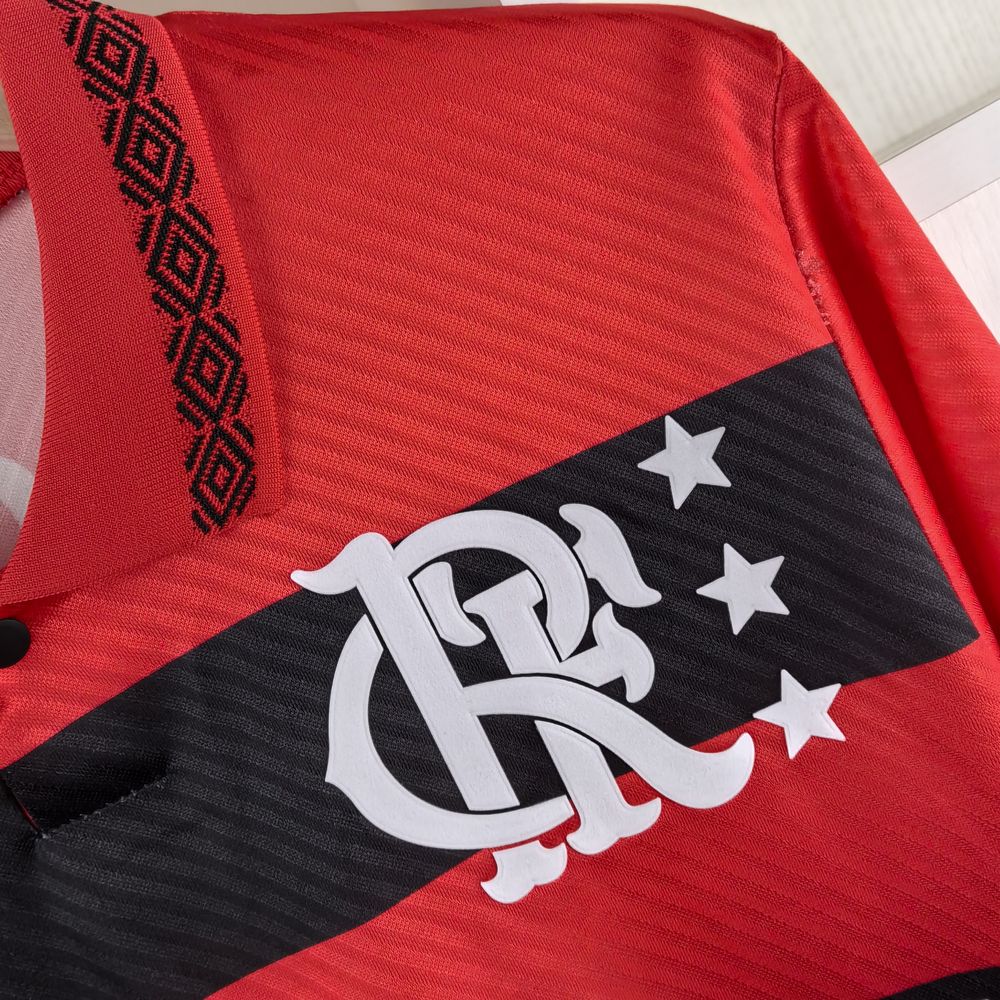 Camiseta Flamengo Retrô 1994 Manga Longa - detalle de la manga