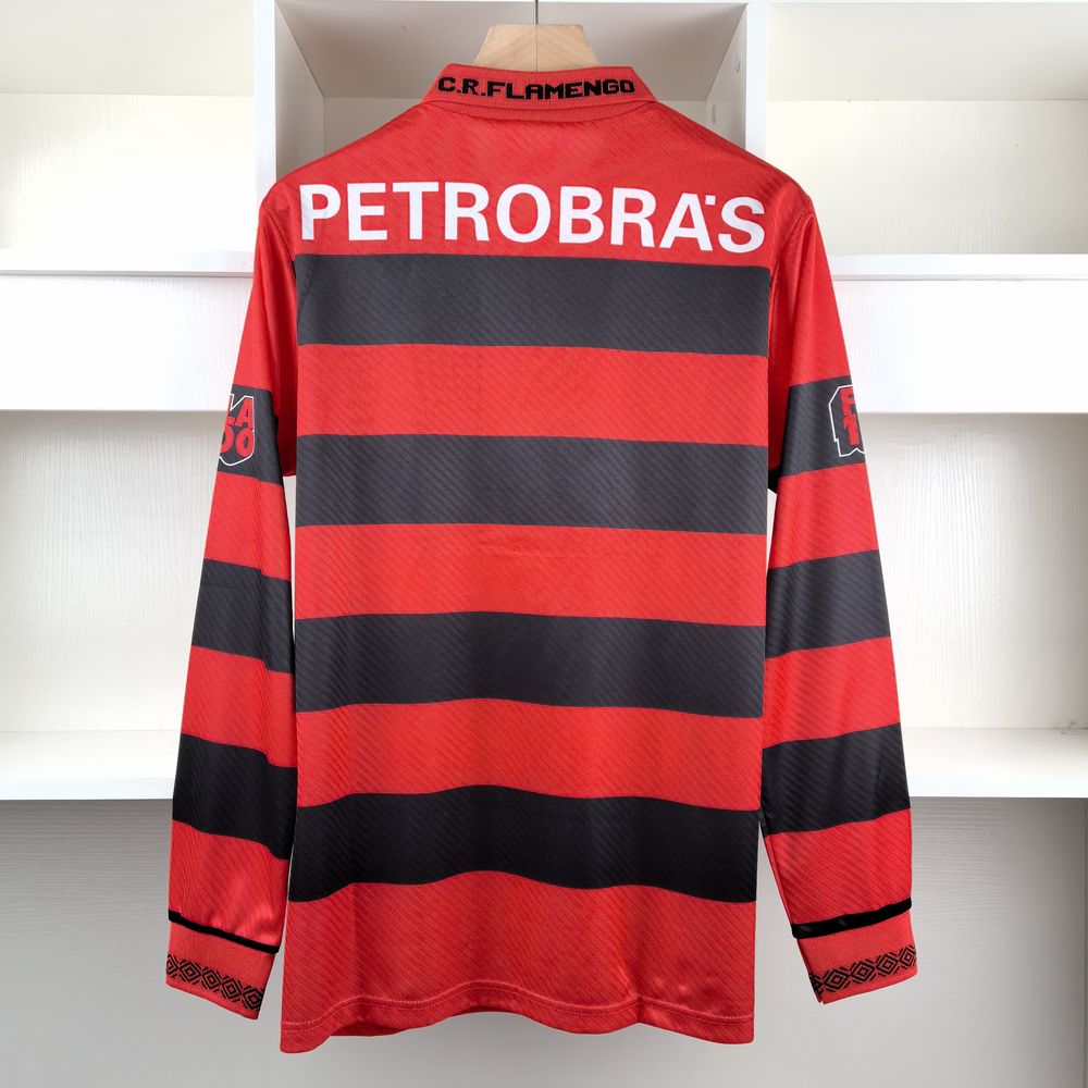 Camiseta Flamengo Retrô 1994 Manga Longa - vista frontal