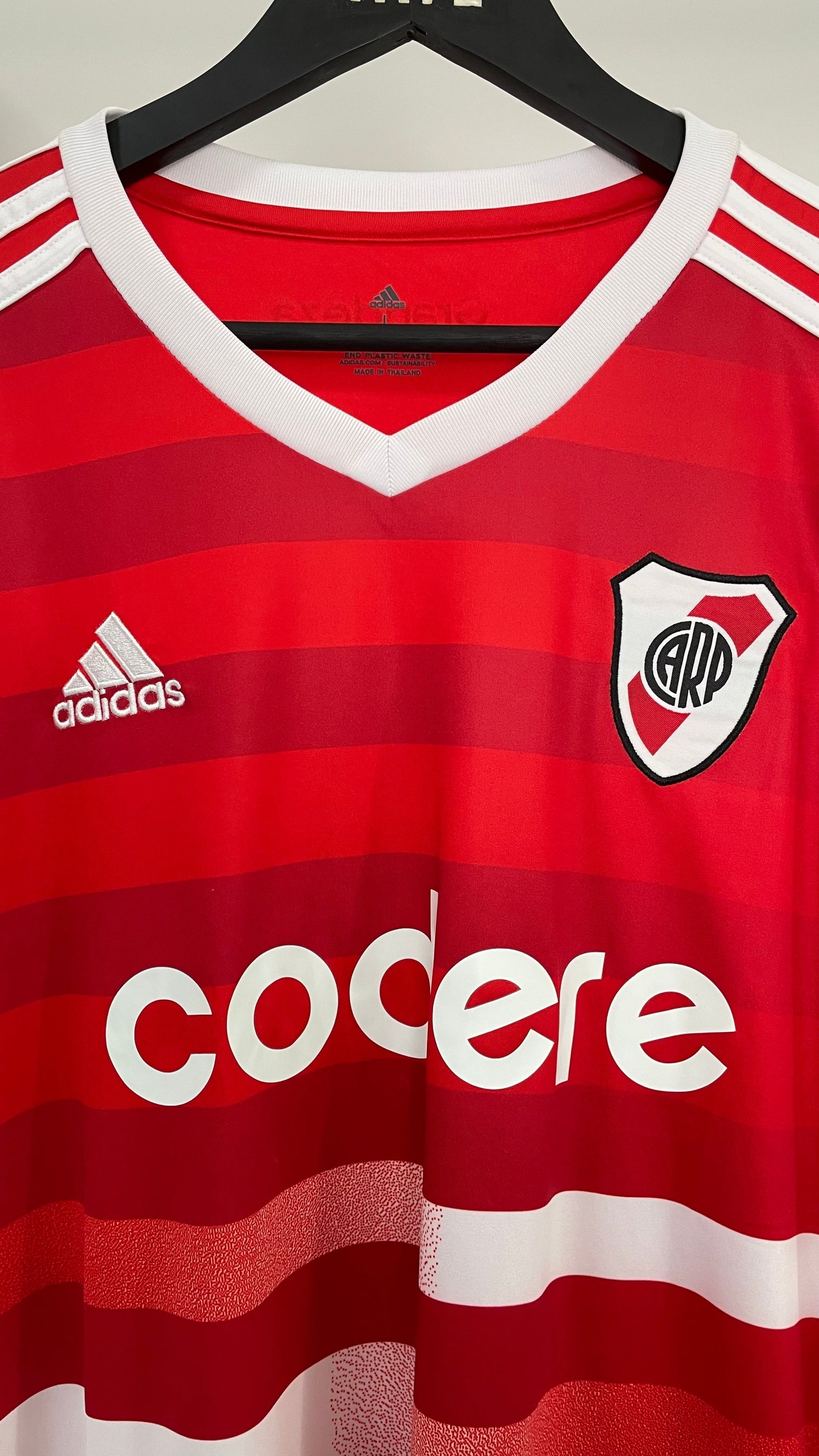 CAMISETA RIVER PLATE AUTHENTIC AWAY ADIDAS - vista trasera