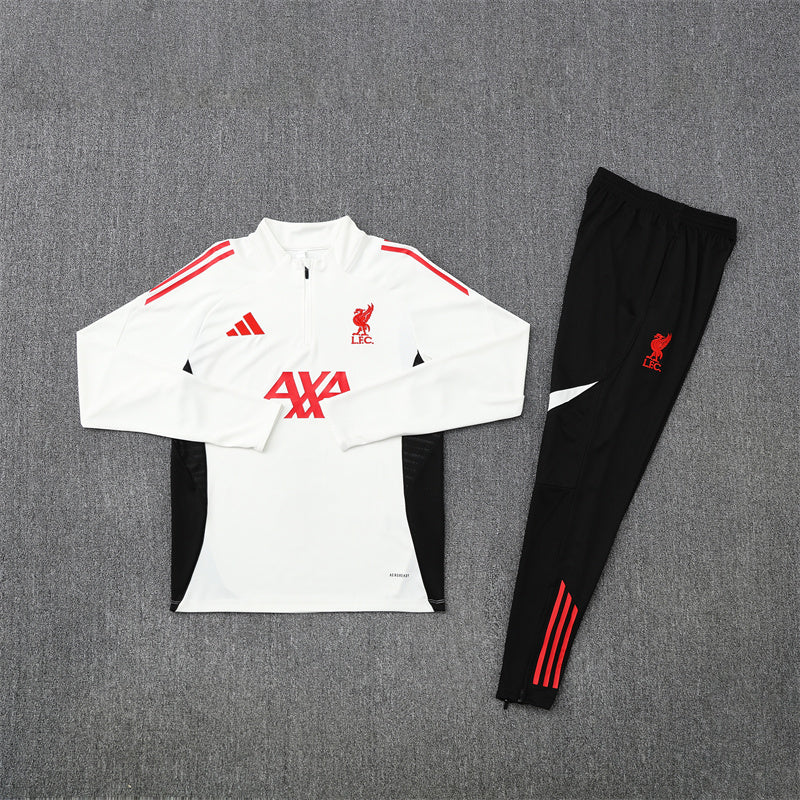 Training Suit Liverpool 25/26 White - Winter - vista trasera