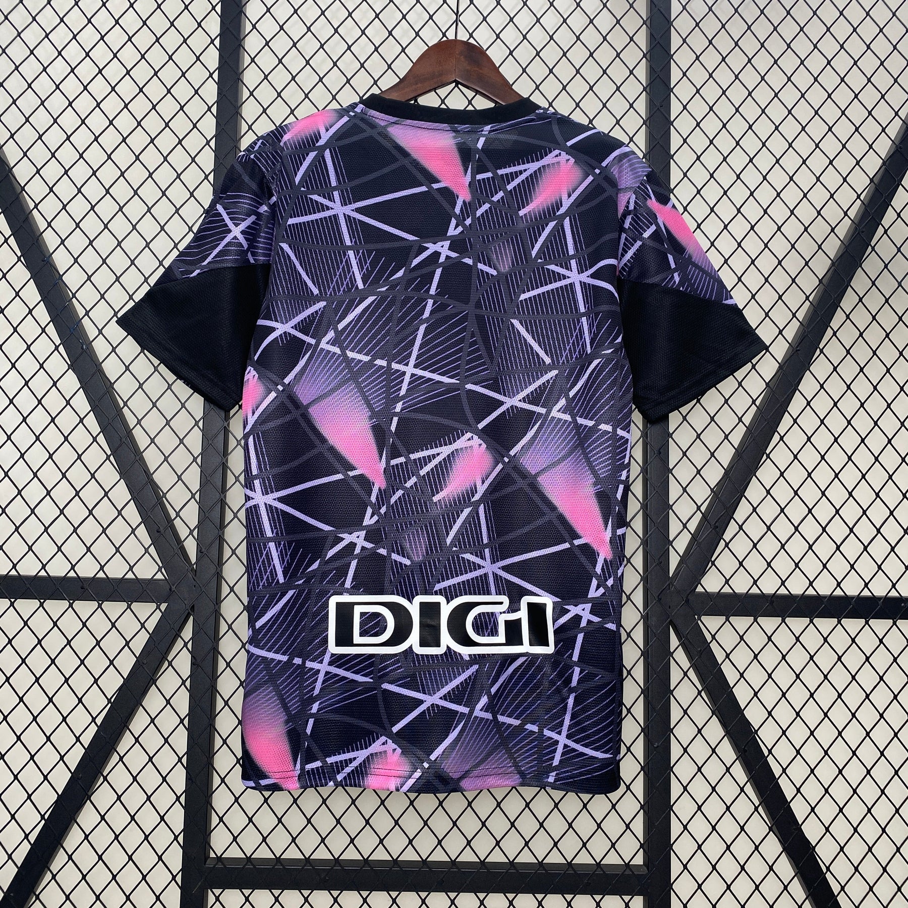 Camiseta Athletic Bilbao 24/25 - Roxo e Rosa - vista frontal