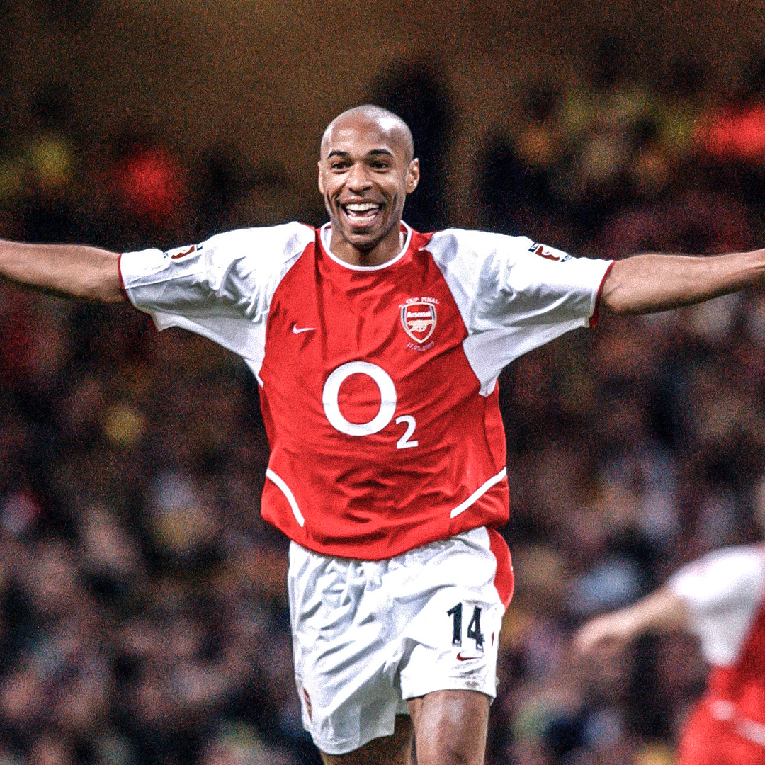 Camiseta Henry Arsenal 02-03 Legend - detalle de la manga