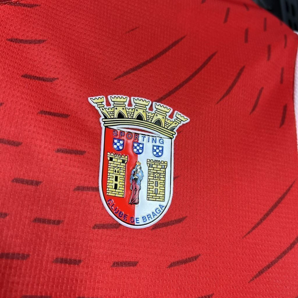 Camiseta Feminina Braga 24/25 Home - vista trasera