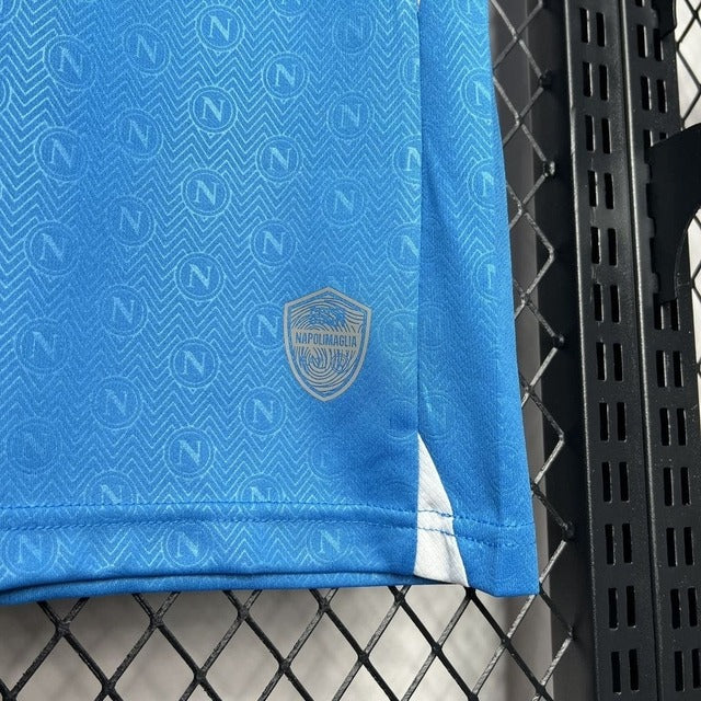 Camiseta Feminina Napoli 24/25 Home - detalle del cuello