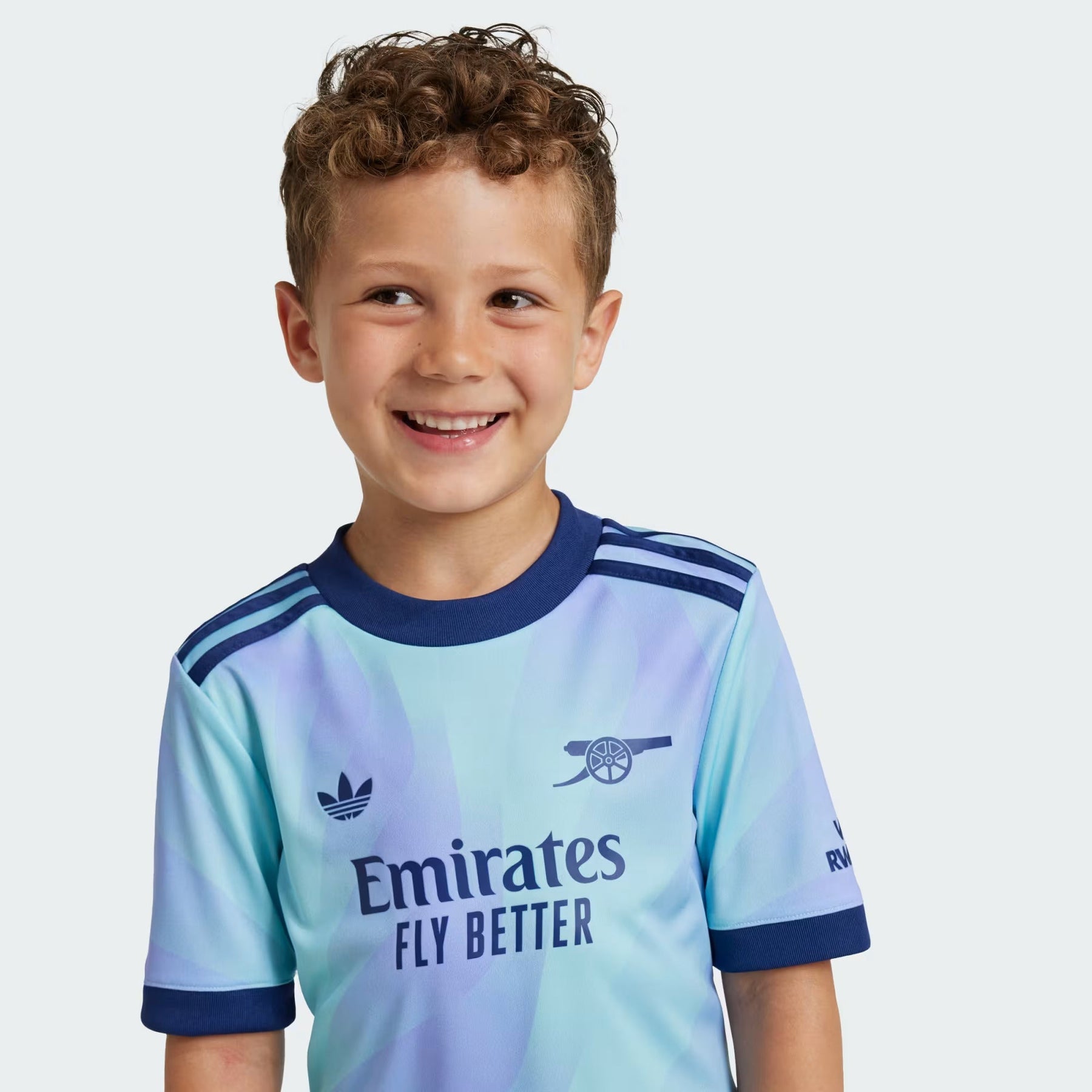 Kids Arsenal 24/25 Third - detalle del cuello