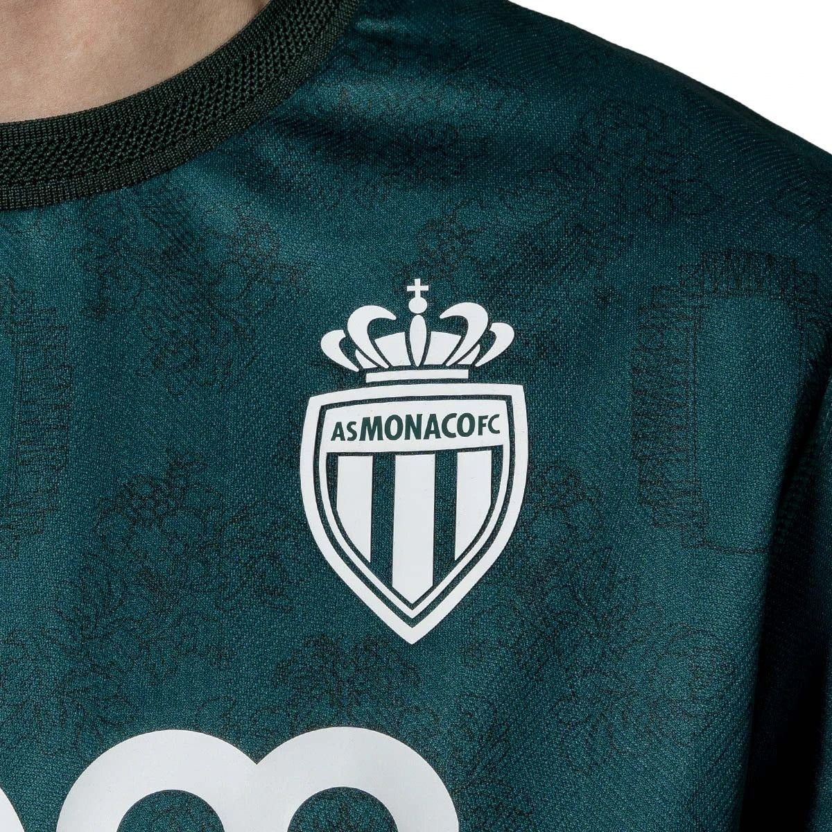 Camiseta Feminina Monaco 24/25 Away - detalle del cuello