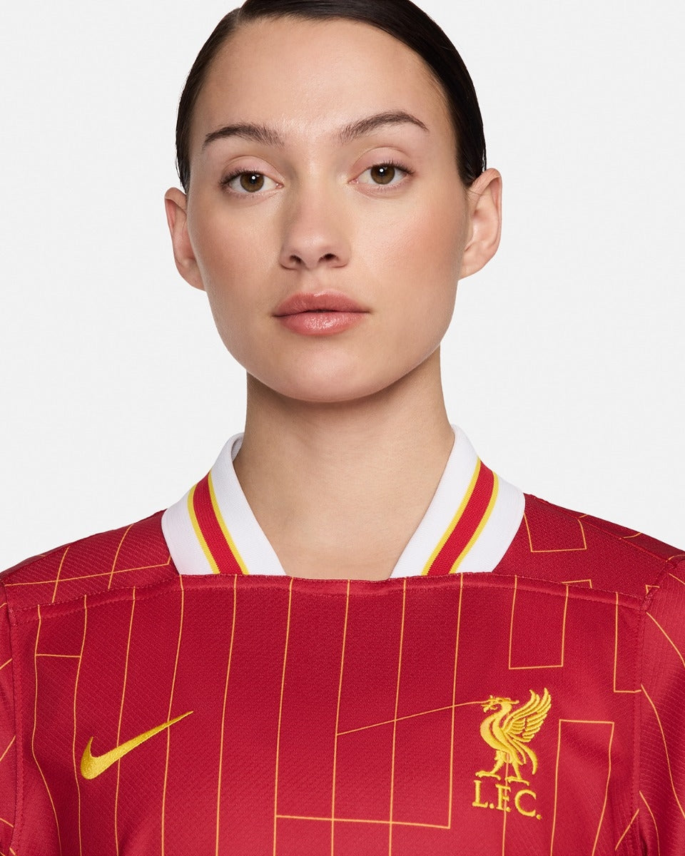 Camiseta Liverpool Femenino 24/25 Home - detalle del cuello