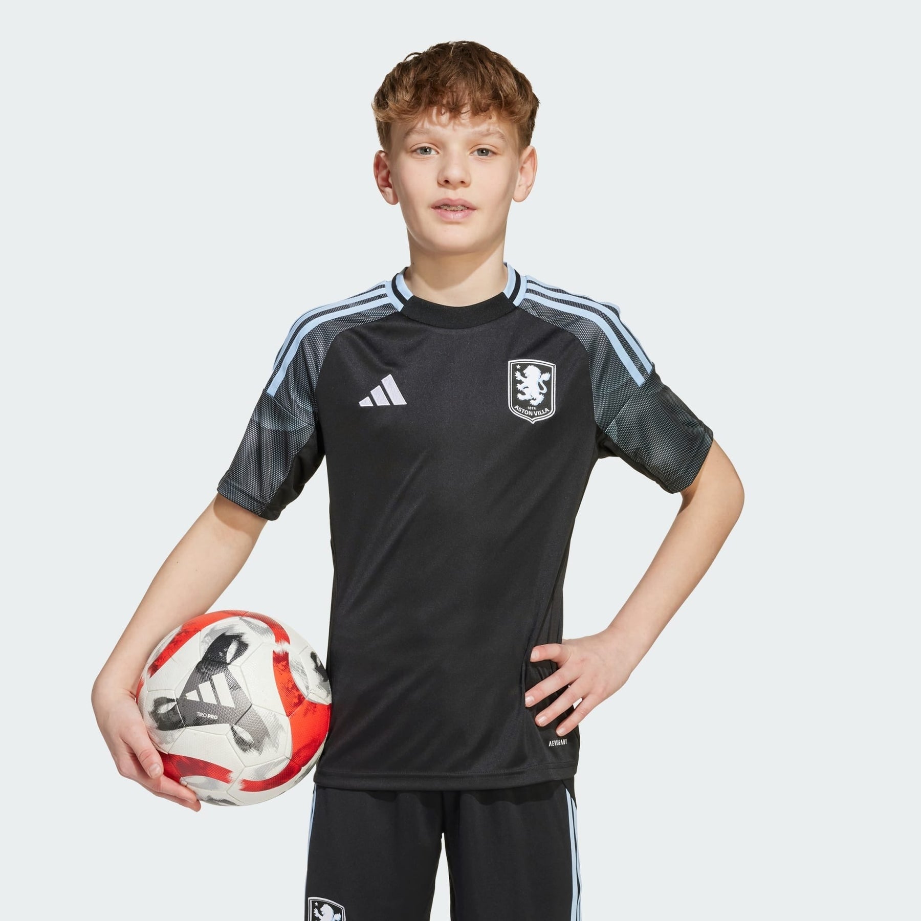Kids Aston Villa 25/26 Away - detalle de la manga
