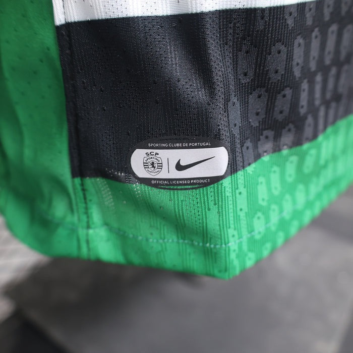 Camiseta Feminina Sporting 24/25 Home - detalle del cuello