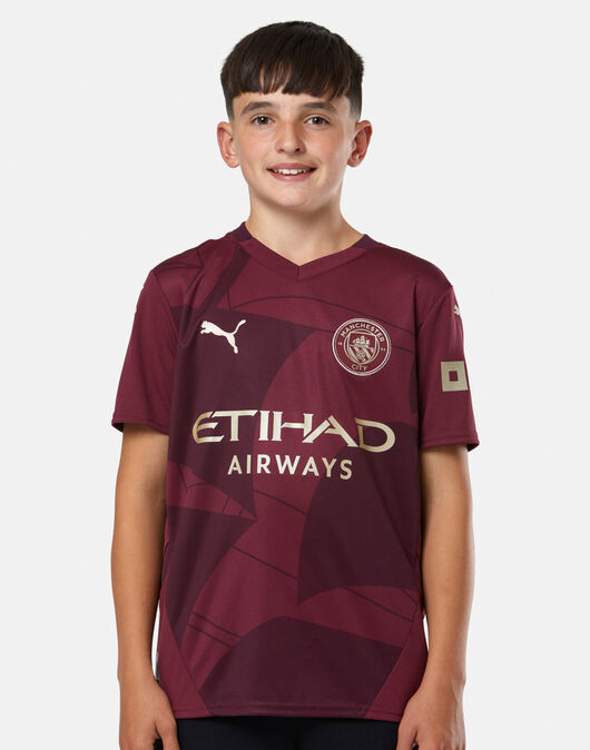 Kids Manchester City 24∕25 Third - detalle del cuello