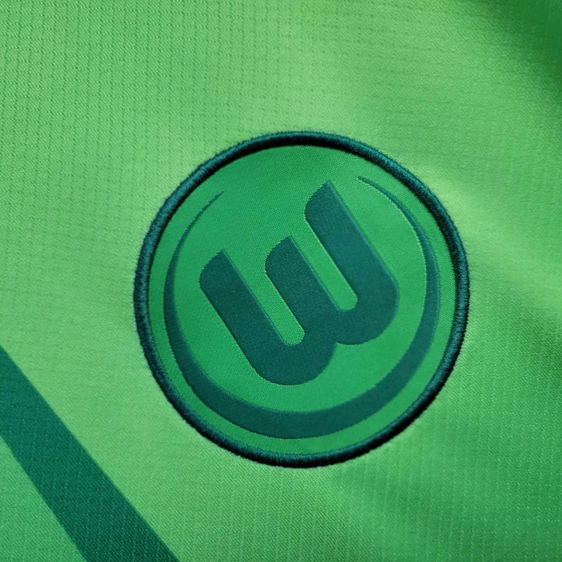 Camiseta Feminina Wolfsburg 24/25 Home - vista trasera