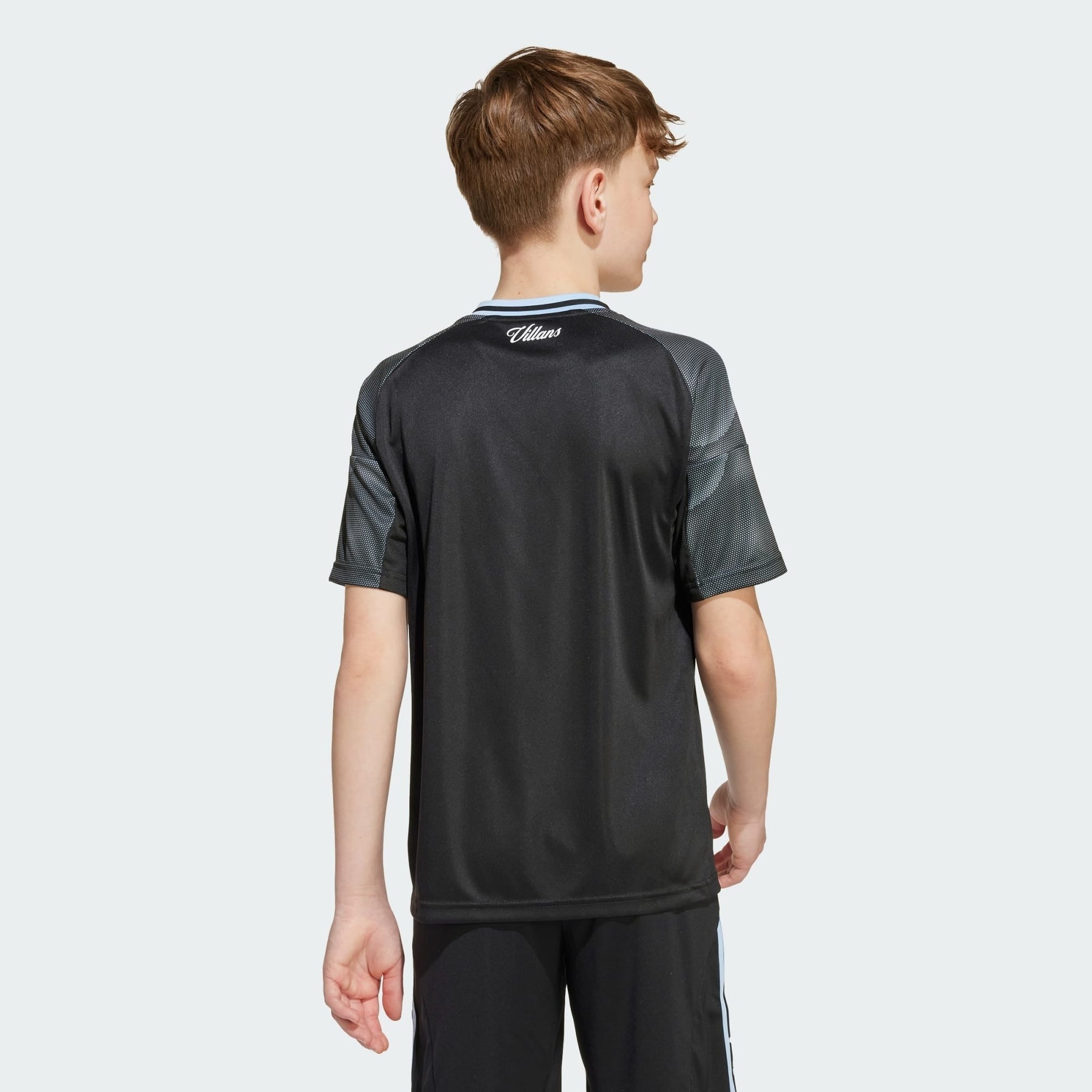 Kids Aston Villa 25/26 Away - detalle del cuello