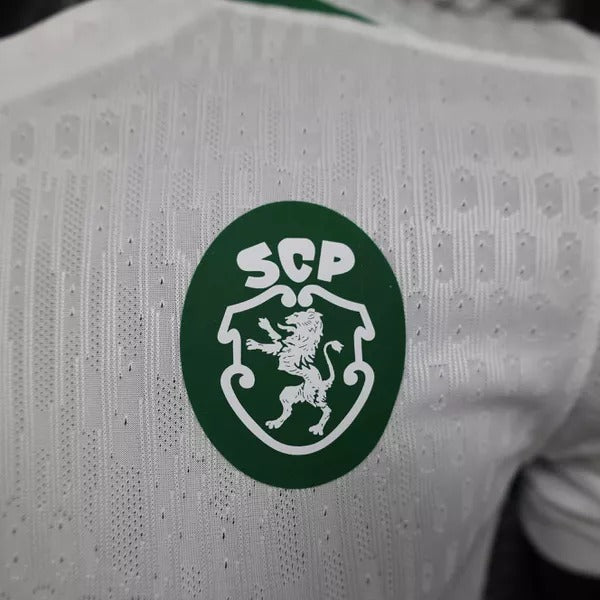 Camiseta Feminina Sporting 24/25 Away - detalle del cuello