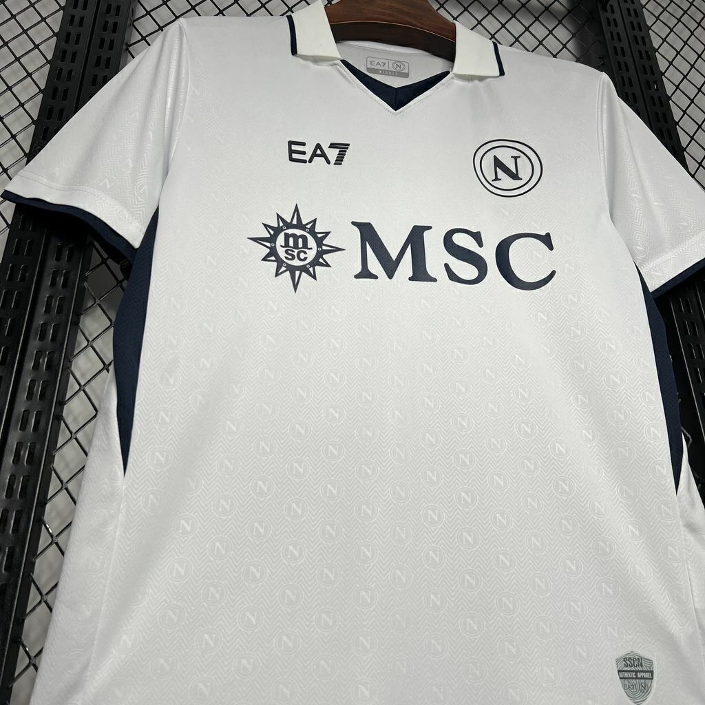 Camiseta Feminina Napoli 24/25 Away - detalle del cuello