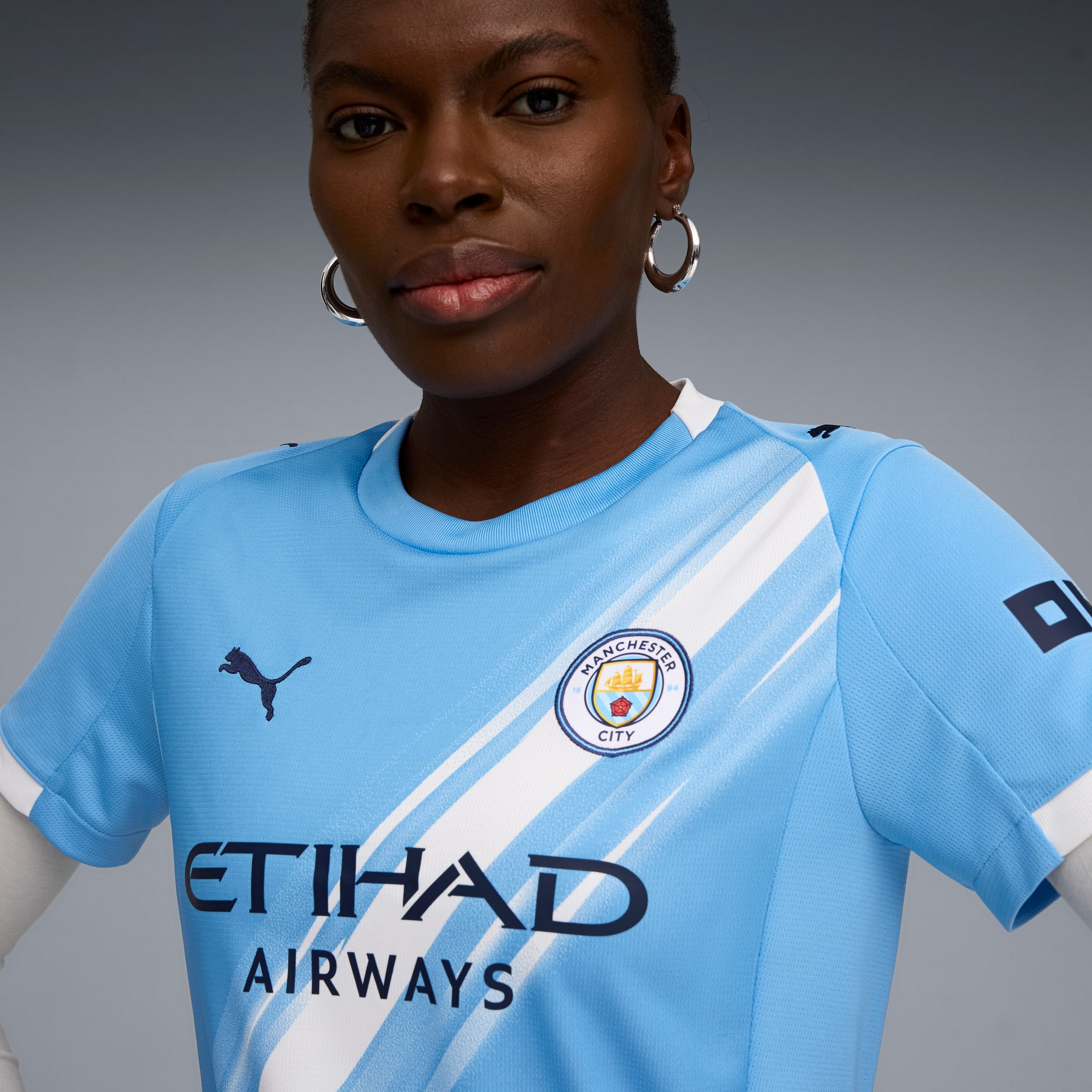Camiseta Manchester City Femenino 25/26 Home - vista trasera