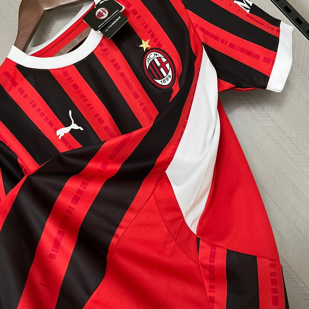 Camiseta Milan 24/25 Home - tejido y acabado
