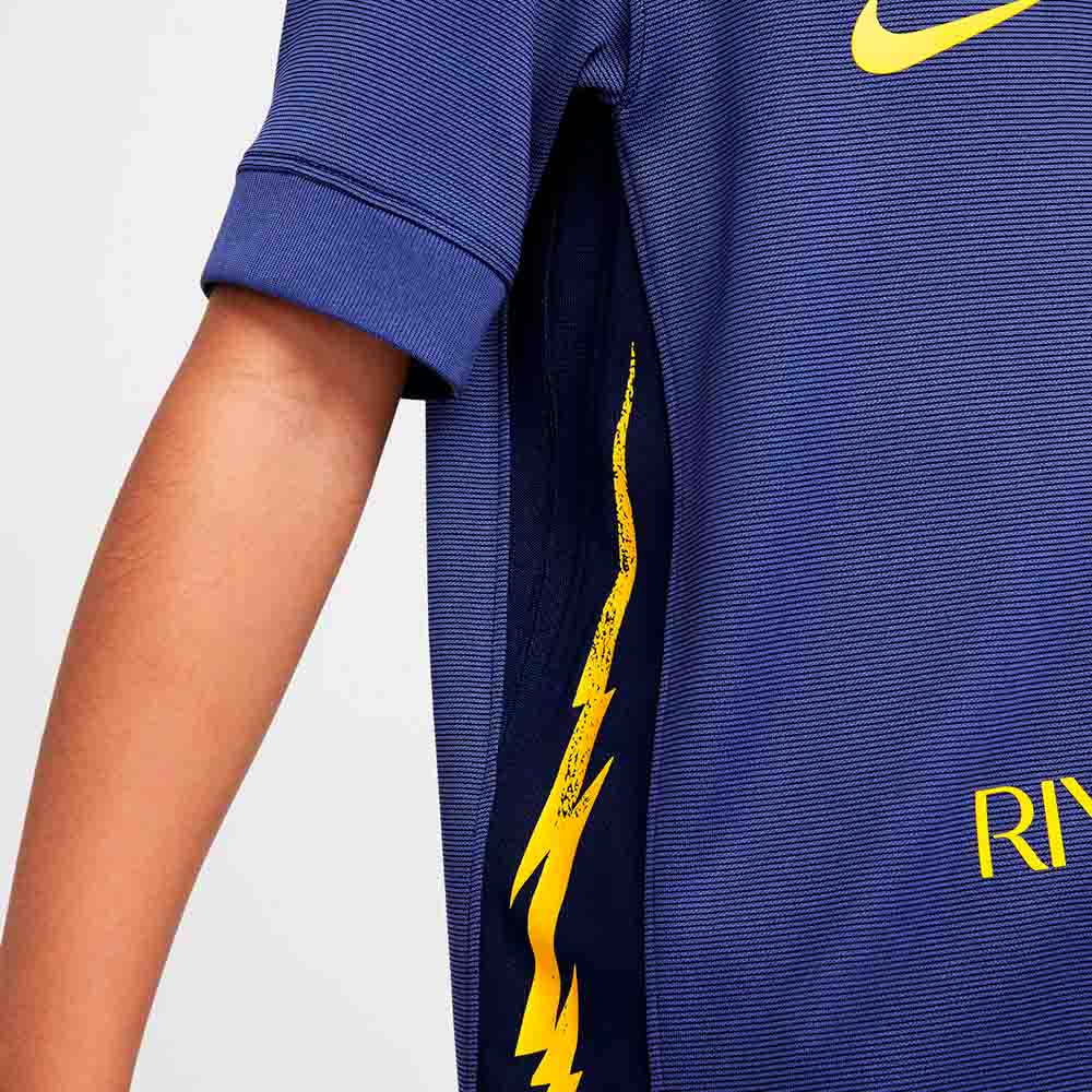 Kids Atlético de Madrid 25/26 Away - detalle del cuello