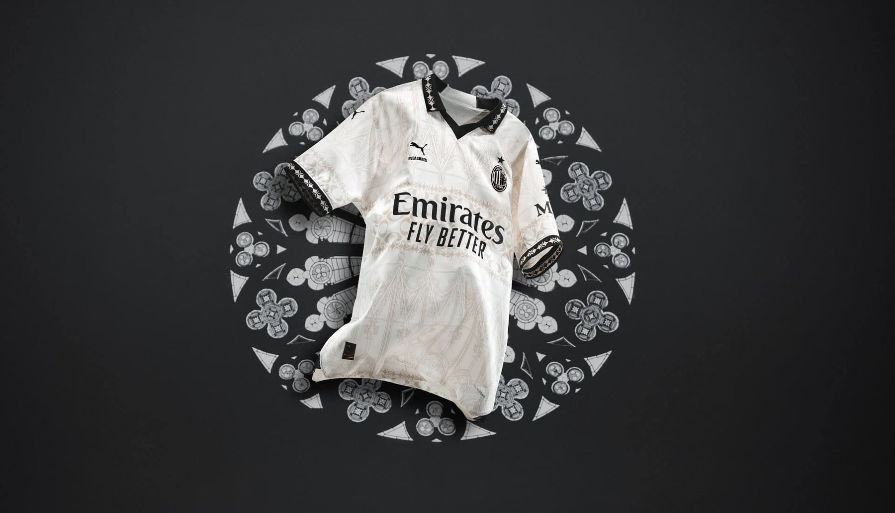 Camiseta A.C Milan 24/25 - detalle de la manga