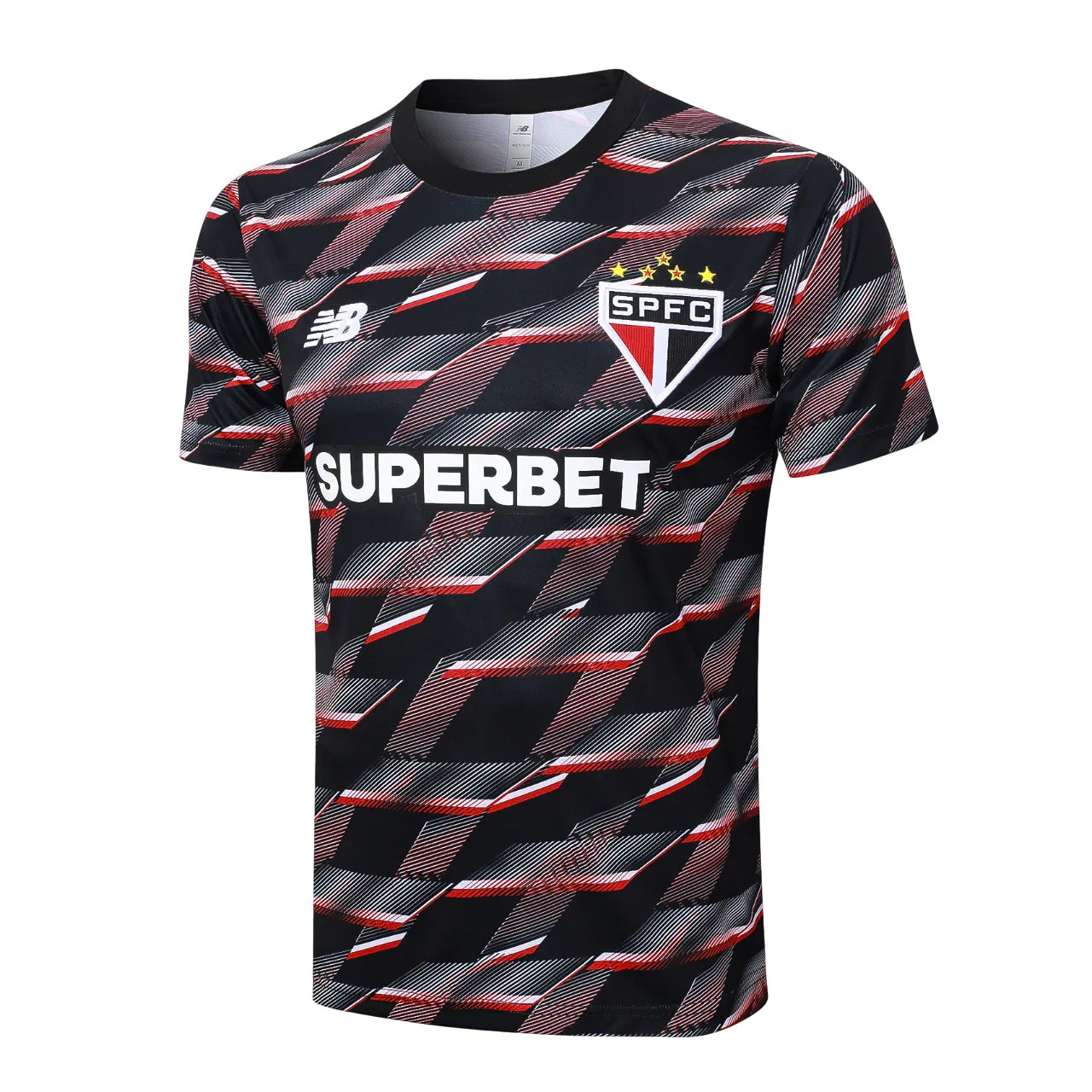 Set São Paulo Pré-Jogo 24/25 - Preta - vista trasera