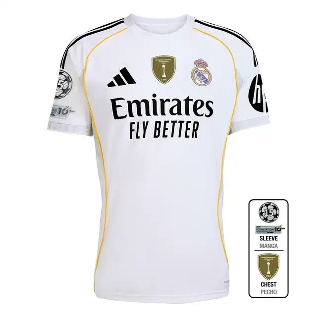 Camiseta Real Madrid Home 25/26 UCL VERSION - foto principal