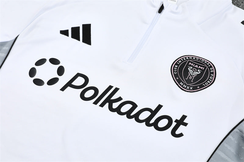 Training Suit Inter Miami 25/26 White - Winter - detalle de la manga