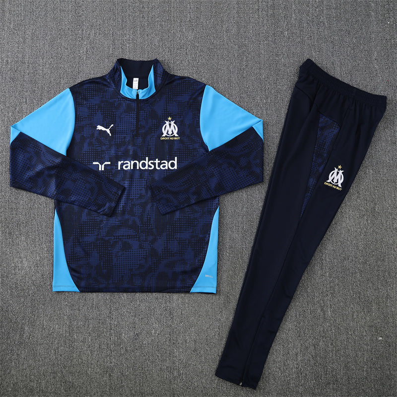 Training Suit Marseille 25/26 Blue - Winter - vista trasera