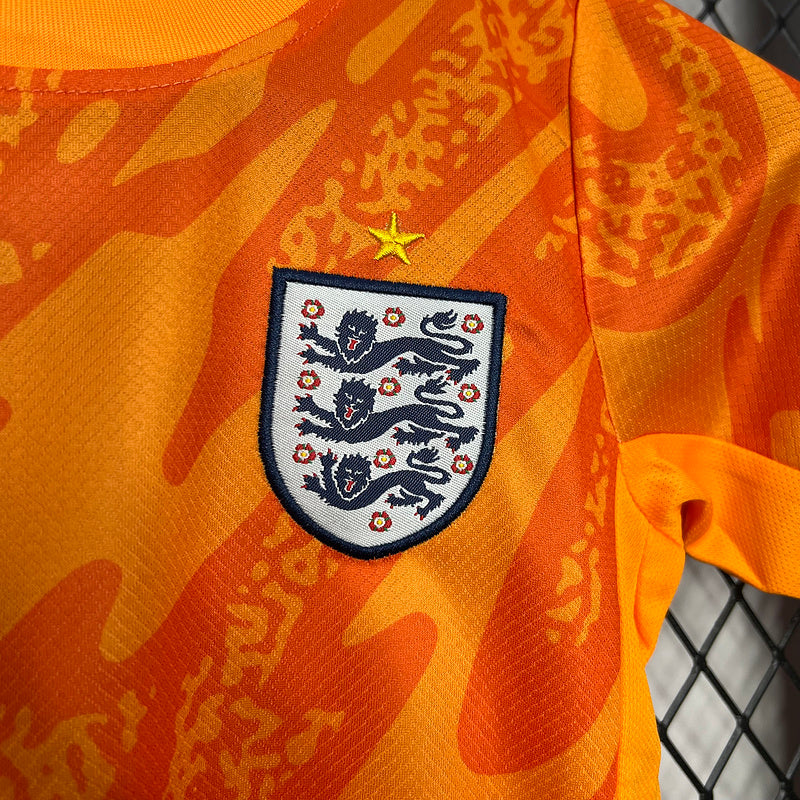 Kids Seleção da Inglaterra Goleiro 2024∕25 - vista trasera