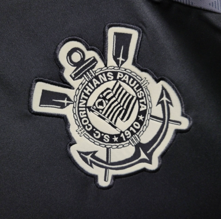 Camiseta 24/25 Corinthians Training- Preto - vista trasera