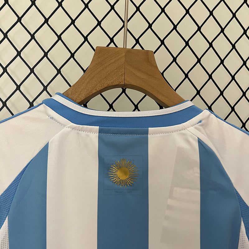 Kids Argentina 24/25 Adidas - Azul - tejido y acabado