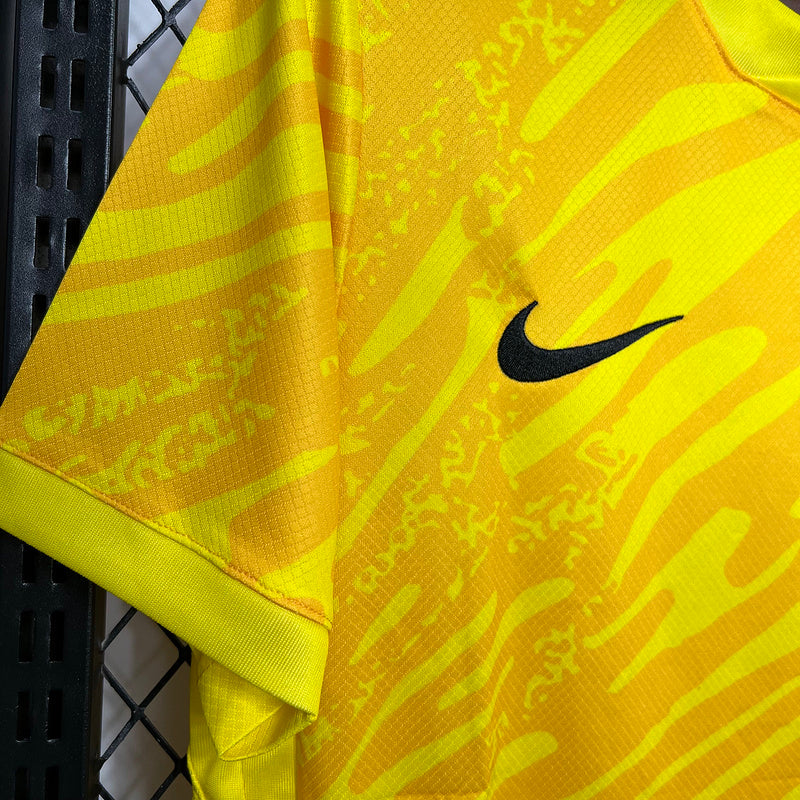 Camiseta 24/25 Corinthians Goleiro - Amarelo - vista trasera