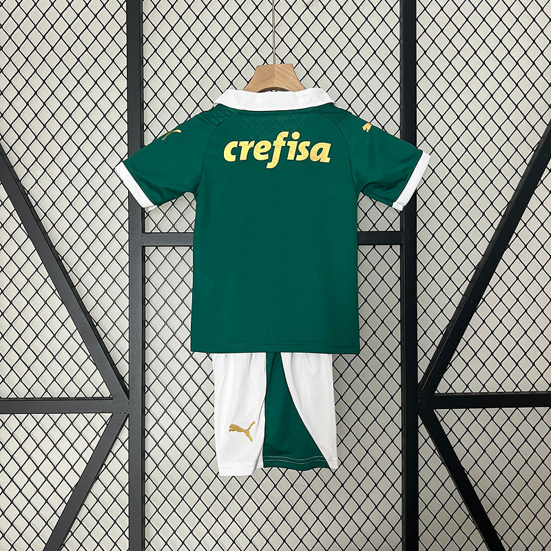Kids Palmeiras 24/25 Home - Verde - vista trasera
