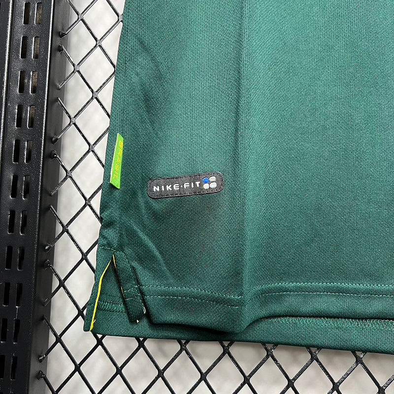 Camiseta Brasil Goleiro Retro 1997/98 Verde - vista trasera