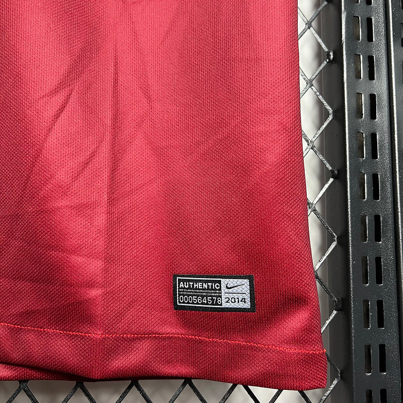 Camiseta Seleção Portugal l Retro 2014 - detalle del cuello