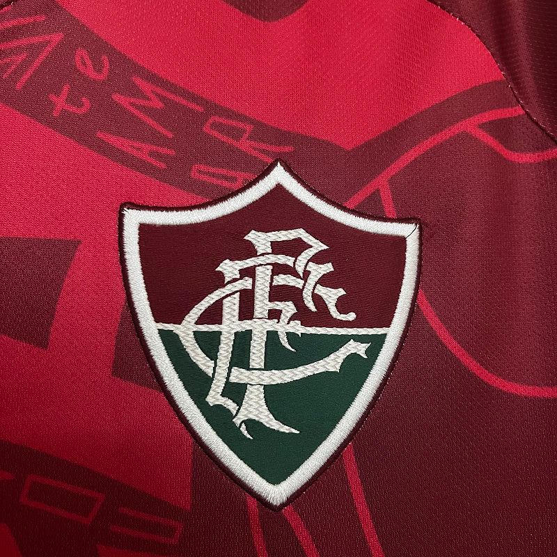 Camiseta 23∕24 Fluminense Vermelho - vista trasera