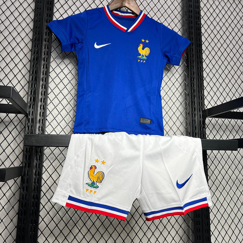 Kids Seleção da França l 2024∕25 - detalle del cuello