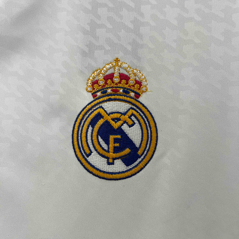 Camiseta Real Madrid 24/25 Home I - Branco - tejido y acabado