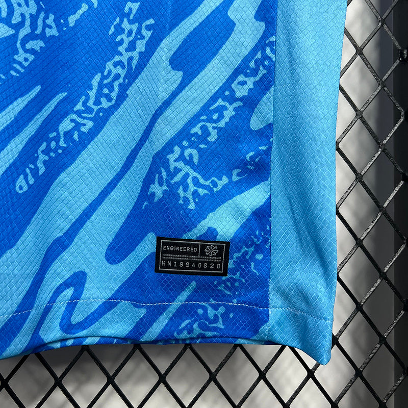 Camiseta 24/25 Corinthians Goleiro - Azul - detalle de la manga