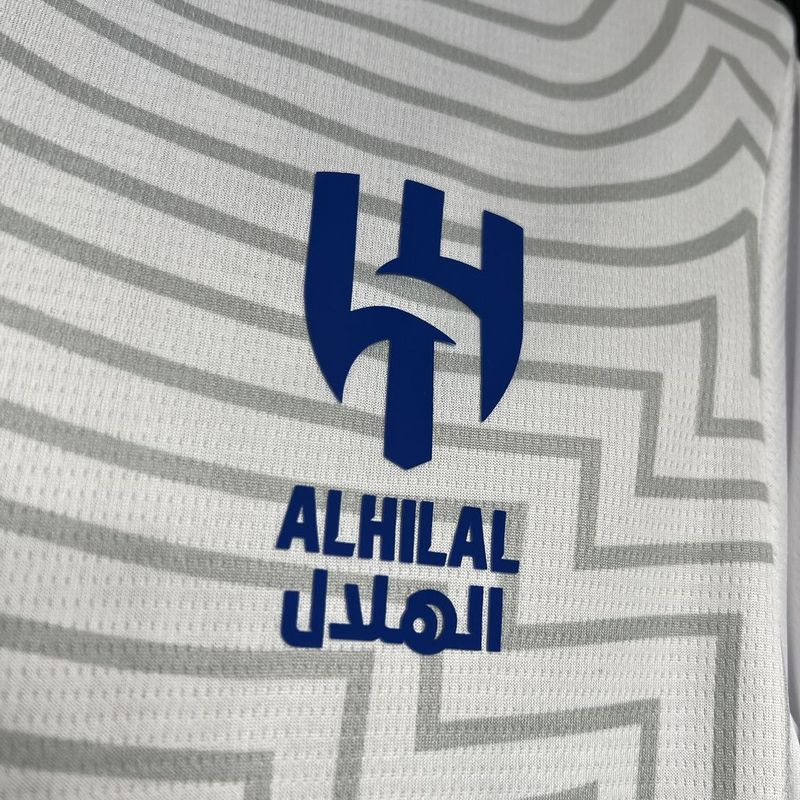 Camiseta Al Hilal II 24/25 - Branco - vista trasera
