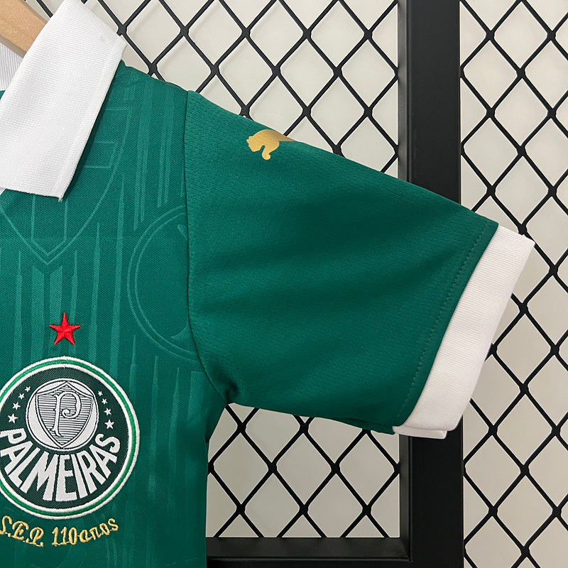 Kids Palmeiras 24/25 Home - Verde - vista frontal