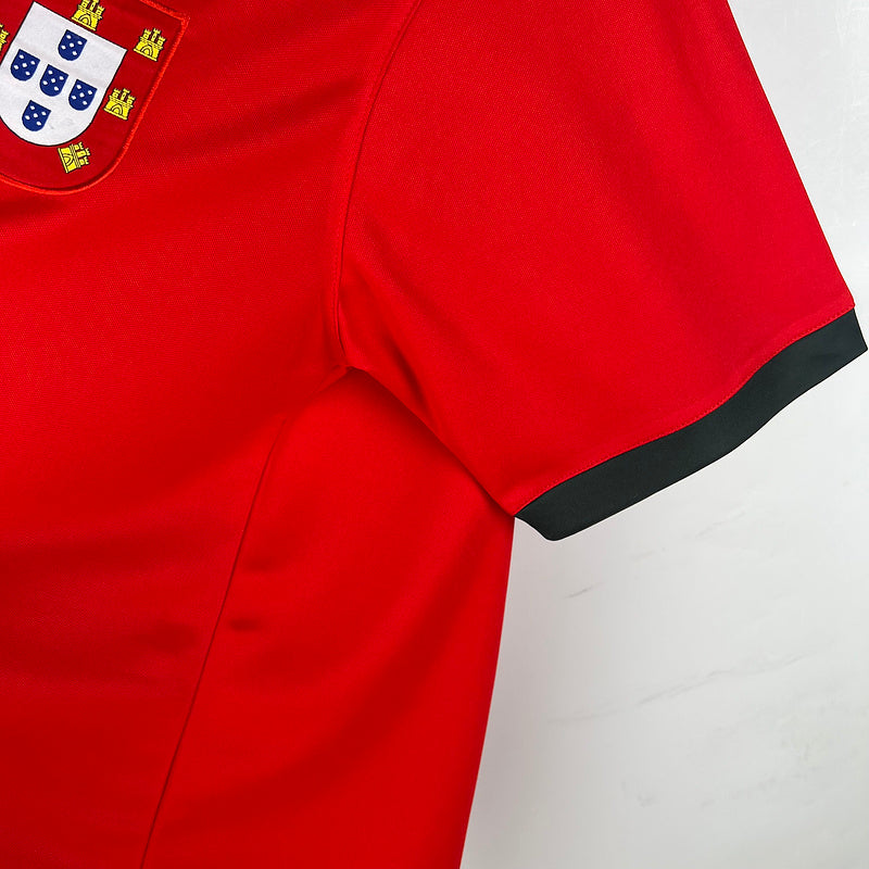 Camiseta Portugal Retrô 1972 Vermelho - vista trasera