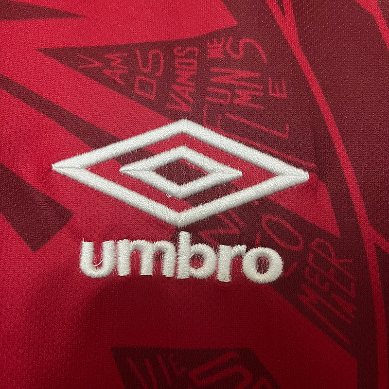 Camiseta 23∕24 Fluminense Vermelho - detalle del cuello