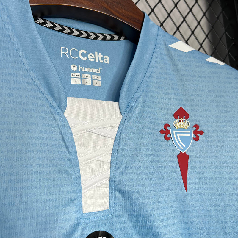 Camiseta Celta Vigo 24/25 - Home - Azul - detalle de la manga