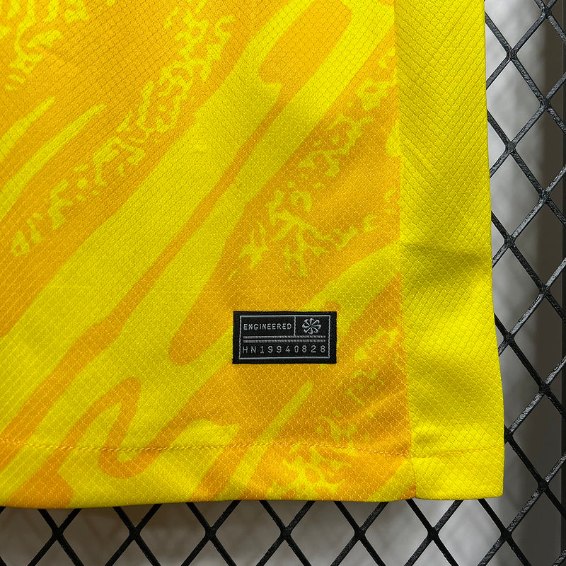 Camiseta 24/25 Corinthians Goleiro - Amarelo - detalle de la manga