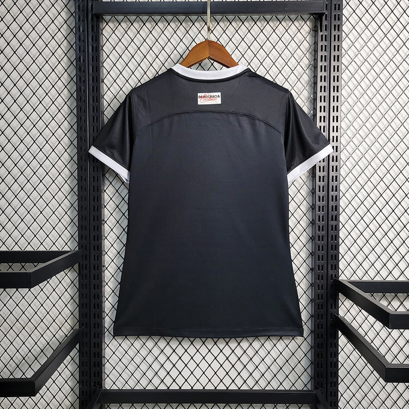 Camiseta 23∕24 Corinthians ll - Femenino - Preto - tejido y acabado
