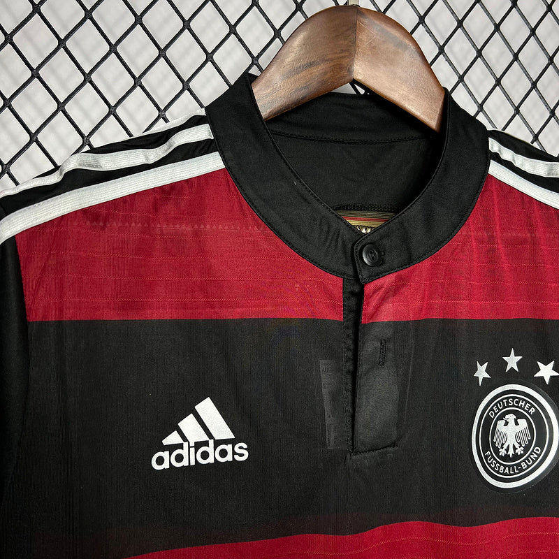 Camiseta Seleção Alemanha 2014 - Retro - detalle del cuello